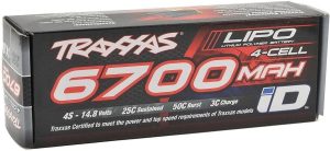 6700 mAh 14.4 Volt 4-Cell LiPo Battery