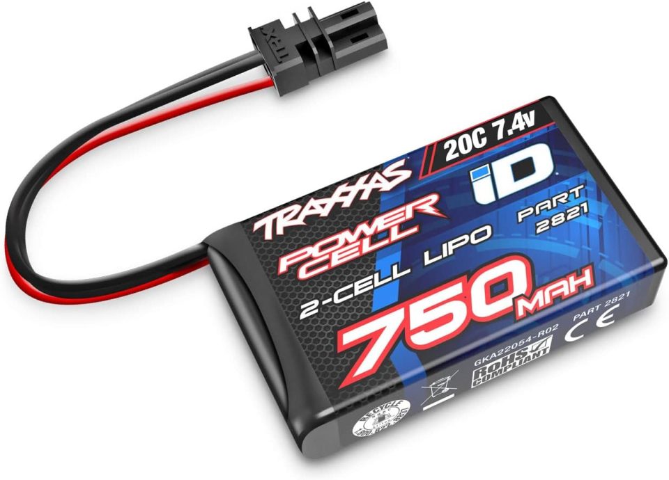 750 mAh 7.4 Volt 2-Cell LiPo Battery